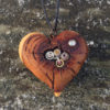Steampunk Heart - wooden heart necklace, clockwork heart, steampunk heart pendant, pyrography pendant, wood burned necklace, wood jewelry by IonaWoodArt steampunk buy now online