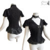 Blouse victorian inspired, black ausbrenner, Victorian, goth, Steampunk, Somnia Romantica, size medium see item details for measurements by SomniaRomantica steampunk buy now online