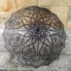 Black Crochet Umbrella, Victorian Parasol, Goth Umbrella, Steampunk Umbrella, Victorian Vintage, Wedding Accessories, Photo Session by Etelina steampunk buy now online