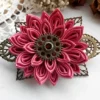 Kanzashi hair clip/Steam punk hair accessories/Kanzashi flower/Steampunk Barrette/Steam punk flower hair clip by AirinFlowers steampunk buy now online Kanzashi hair clip/Steam punk hair accessories/Kanzashi flower/Steampunk Barrette/Steam punk flower hair clip by AirinFlowers steampunk buy now online