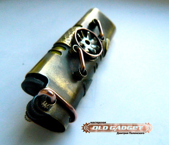 steampunk, Lighter Cover, Lighter case, Lighter, handmade, steampunk by OldGadget steampunk buy now online