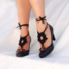 Black Crochet Barefoot Sandals, Nude shoes, Foot jewelry, Gothic, Victorian, Lace, Sexy, Yoga, Anklet, Steampunk, Beach Pool by Lasunka steampunk buy now online