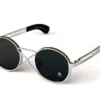 Round sunglasses Steampunk sunglasses vintage round silver metal sunglasses techno rock industrial NOS HT-4008 unusual by hitekdesigns steampunk buy now online Round sunglasses Steampunk sunglasses vintage round silver metal sunglasses techno rock industrial NOS HT-4008 unusual by hitekdesigns steampunk buy now online