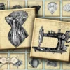 Vintage Stamps - Steampunk - 1 x 1 inch - square images - magnet - pendant - printable images - vintage illustration - digital collage sheet by LuluDesignArt steampunk buy now online Vintage Stamps - Steampunk - 1 x 1 inch - square images - magnet - pendant - printable images - vintage illustration - digital collage sheet by LuluDesignArt steampunk buy now online