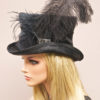Derby Hat. Womens Black Formal Hat, Top Hat, Ascot Hat, Mad Hatter, Dressy Hat, Victorian English Riding Hat Steampunk hat Downton Abbey Hat by AwardDesign steampunk buy now online