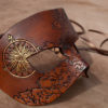 Wayfarer Mask - Hand Carved Leather Adventurer Map - Made to Order by ContessaEsselia steampunk buy now online