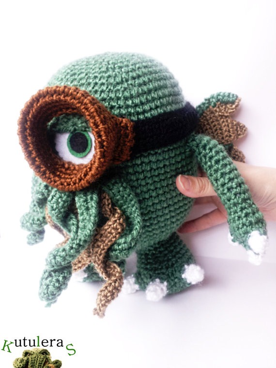Cthulhu minion/ Cthulhu plush / Minions / Cthulhu toy / Mashup plush / Hp Lovecraft / Lovecraft Mythos / Call of cthulhu / 9'' inches / by Kutuleras steampunk buy now online