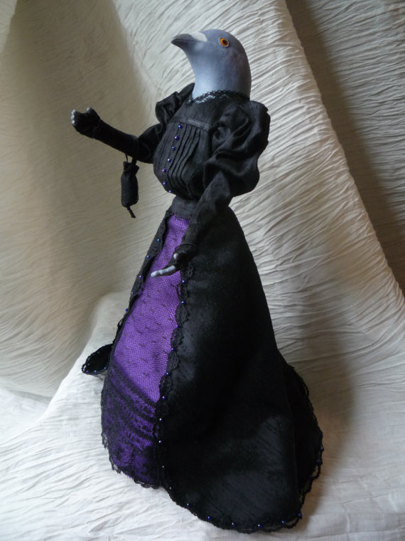 Edwardian Pigeon Lady Art Doll by WhiteSphinx steampunk buy now online
