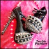 Studded "Chromium" Skull Crossbone Pumps by kaylastojek steampunk buy now online