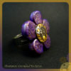 Purple flower steampunk polymer clay ring, Statement ring, Scifi fan jewelry, Watch gears machine vintage victorian, Industrial clockwork by CrumpledFantazies steampunk buy now online