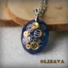 Watch Parts in a Steampunk Faceted Resin Pendant , Steampunk Jewelry , Resin Jewelry by Olisava steampunk buy now online
