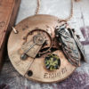 Elgin Steampunk pocket watch necklace Handcrafted artistic jewelry -The Victorian Magpie by VictorianMagpie steampunk buy now online