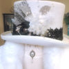 Black and white steampunk top hat by BoundByObsession steampunk buy now online