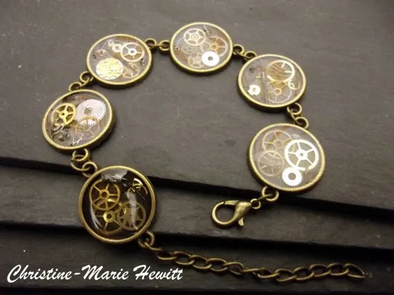 Alternative / Steampunk Bracelet by ChristineMarieHewitt steampunk buy now online