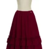 Bustle Bloomers Steampunk Shorts Gothic Vintage Fashion Midi Skirt (Burgundy) steampunk buy now online