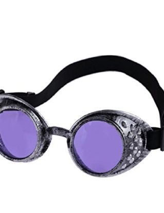 Malloom® Vintage Style Steampunk Goggles Welding Punk Glasses Cosplay (Purple) steampunk buy now online