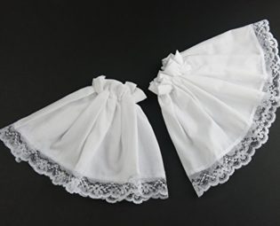 Lace Cuffs Victorian Edwardian Fancy Dress Steampunk Costume White Black or Lace (White) steampunk buy now online