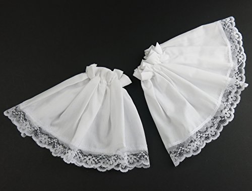 Lace Cuffs Victorian Edwardian Fancy Dress Steampunk Costume White Black or Lace (White) steampunk buy now online
