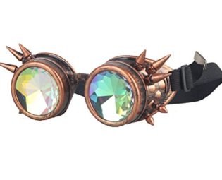 ZAIQUN Rivet Steampunk Windproof Mirror Vintage Gothic Lenses Goggles Glasses steampunk buy now online