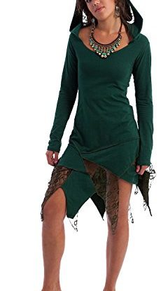 STEAMPUNK DRESS, FAIRY DRESS, PIXIE Dress, ELF DRESS, GEKKO DRESS (Medium / large UK 12 / 14, GREEN) steampunk buy now online