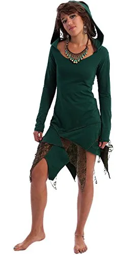 STEAMPUNK DRESS, FAIRY DRESS, PIXIE Dress, ELF DRESS, GEKKO DRESS (Medium / large UK 12 / 14, GREEN) steampunk buy now online