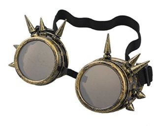 Vzer Retro Vintage Victorian Steampunk Goggles Glasses Welding Cyber Punk Gothic Cosplay steampunk buy now online