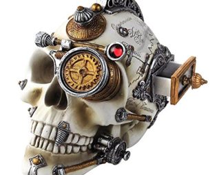 Alchemy Gothic Darwins Cerebrum Lifesize Skull (Multi-Coloured) steampunk buy now online