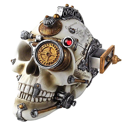 Alchemy Gothic Darwins Cerebrum Lifesize Skull (Multi-Coloured) steampunk buy now online