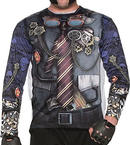 Men's Victorian Halloween Fancy Dress Party 3d Tee Shirt Steampunk Costume steampunk buy now online