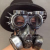 Steampunk Metallic Brass Silver Halloween Burning man masquerade ball Gas mask by Crafty4Party steampunk buy now online
