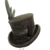Gothic Raven black lace top hat by Blackpin steampunk buy now online