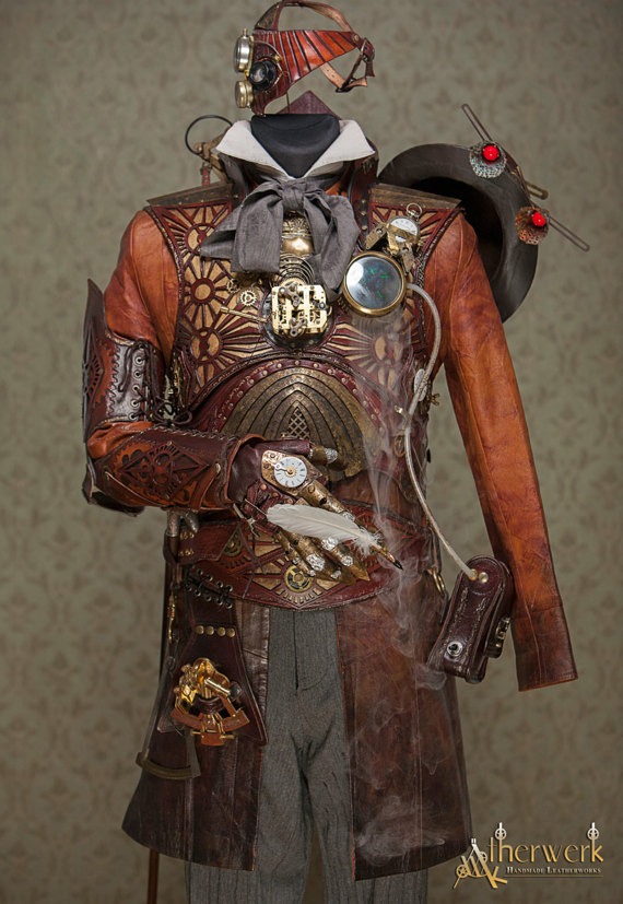 Steampunk Timemage Armor by lederatelierberlin - Buy Online