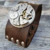 Steampunk Leather Wristband Cuff -Bracelet-Steampunk Bracelet-Steampunk cuff-steampunk gift by dbsteampunk steampunk buy now online
