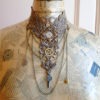 Steampunk Lace Choker,Victorian Beige Lace Collar,20's Retro Romantic Statement Necklace-Ready to Ship by BizarreNoir steampunk buy now online
