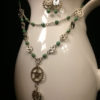Seafoam Steampunk Earrings and Necklace by TracidiPalma steampunk buy now online