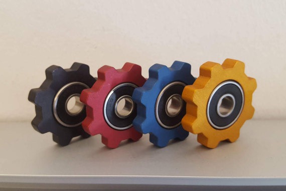 Fidget Spinner The Steampunk IDLER EDC ANODIZED Spinner with Aluminum Frame and three colors and Dry Lube Hybrid Ceramic for Great Spins by ShadywoodSigns steampunk buy now online