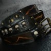 Gift men Skull Leather belt Biker jewelry Brown belt Custom belt Leather belt men Custom leather belt Personalized leather belt Skull belt by FamilySkiners steampunk buy now online