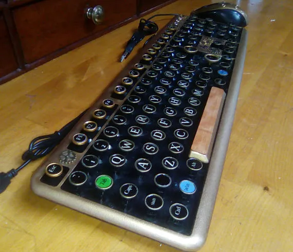 Steampunk Keyboard, Victorian style by steampunkable steampunk buy now online