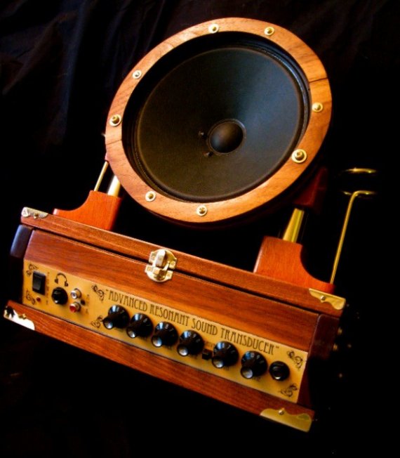 Custom Steampunk Guitar Amplifier - Fender Guitar Amp - Music Speaker by TGTstudios steampunk buy now online