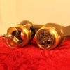 Steampunk goggles Clockwork Borg with magnifiers in brown leather and brass by steambaby steampunk buy now online