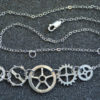 Sterling 5 Gear Necklace by AngelwearCreations steampunk buy now online
