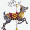 Steampunk Carousel Deer Embroidered Flour Sack Hand/Dish Towel by EmbroideryEverywhere steampunk buy now online