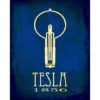 Science Art Print 11x14 - Nikola Tesla Art Poster, Steampunk Art, Rock Star Scientist, Physics Art, School Art Poster, Light Bulb Geek Art by meganlee steampunk buy now online