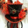 Queen of Hearts Alice in Wonderland Valentines Mini Top Hat Mad Hatter Tea Party Halloween Wedding Ascot Steampunk Cosplay by Mad4Hats steampunk buy now online