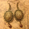 Dusty Roses Steampunk Earrings by CopperwalkDesigns steampunk buy now online