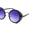 Ultra Black frame with Purple Lenses Steampunk Sunglasses 50s Round Glasses with UV400 Protection Available in Gold Silver Brown Blue Mirrored Leopard Print and Tea Copper Cyber Goggles Rave Goth Vintage steampunk buy now online Ultra Black frame with Purple Lenses Steampunk Sunglasses 50s Round Glasses with UV400 Protection Available in Gold Silver Brown Blue Mirrored Leopard Print and Tea Copper Cyber Goggles Rave Goth Vintage steampunk buy now online