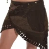 STEAMPUNK SKIRT, PSYTRANCE MINISKIRT, GEKKO SKIRT, PIXIE SKIRT (brown) steampunk buy now online