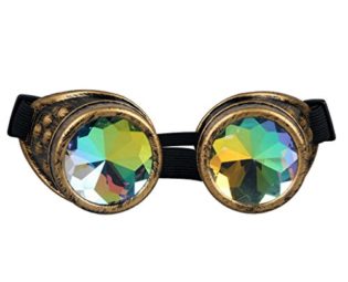 FLORATA Vintage Rustic Cyber Style Steampunk Goggles Welding Punk Glasses Welding Cyber Punk Gothic Cosplay steampunk buy now online
