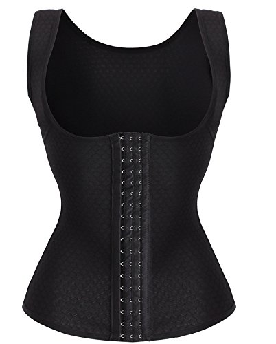 Women Waist Cincher Corset For Weigh Loss and Fat Burner (L, BLACK) steampunk buy now online