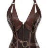Martya Waist Cincher Lingerie Bustier Steel Boned Brown Steampunk Corset Top S-6XL steampunk buy now online Martya Waist Cincher Lingerie Bustier Steel Boned Brown Steampunk Corset Top S-6XL steampunk buy now online